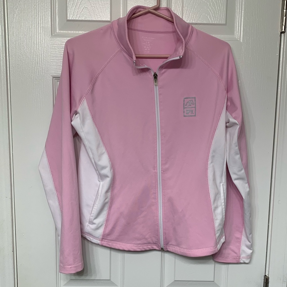 Youth Large Pink and White Equestrian Jacket
